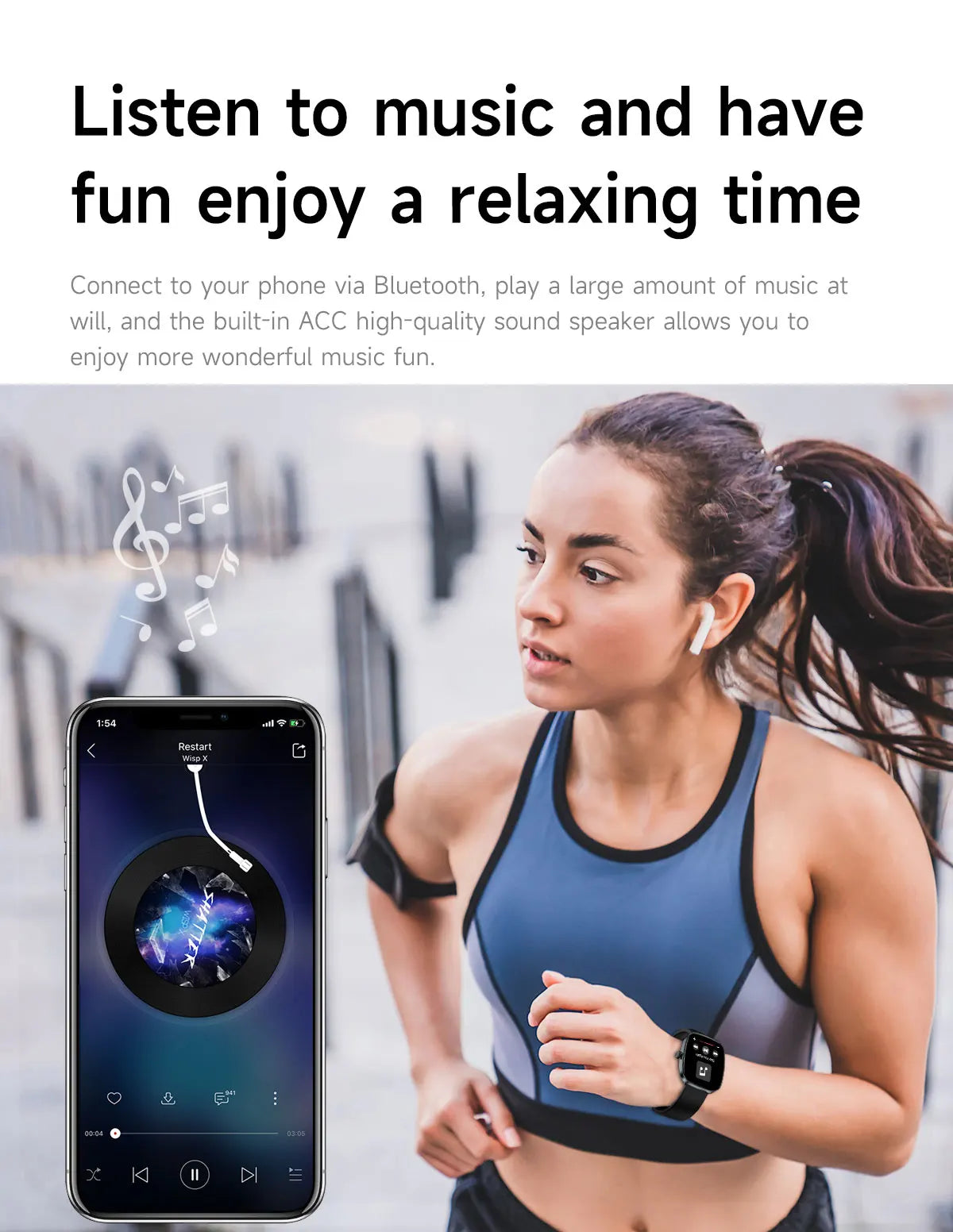 NovaPulse 1.44 – Reloj Inteligente de Salud & Conectividad Diaria