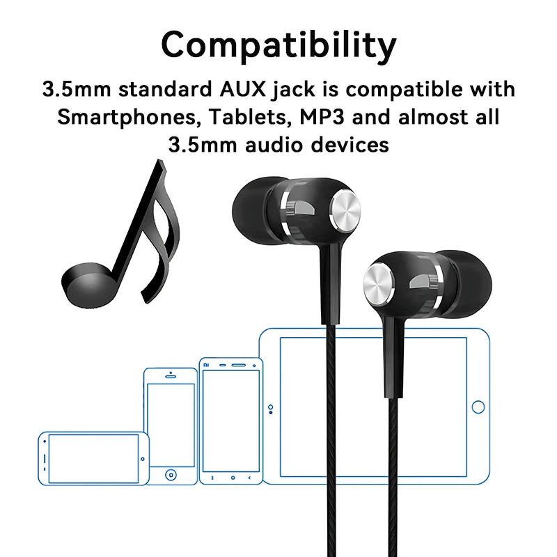 EchoPulse Wired Pro – Audífonos In-Ear con Bajos HiFi & Micrófono HD
