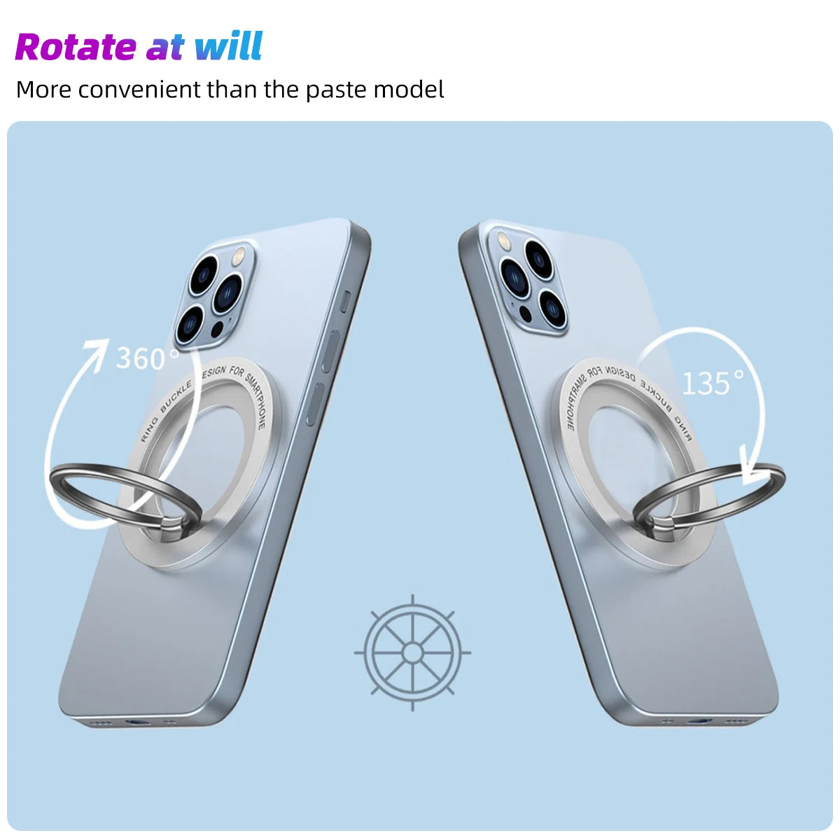 VibeRing MagSafe – Anillo Soporte Magnético Premium para iPhone