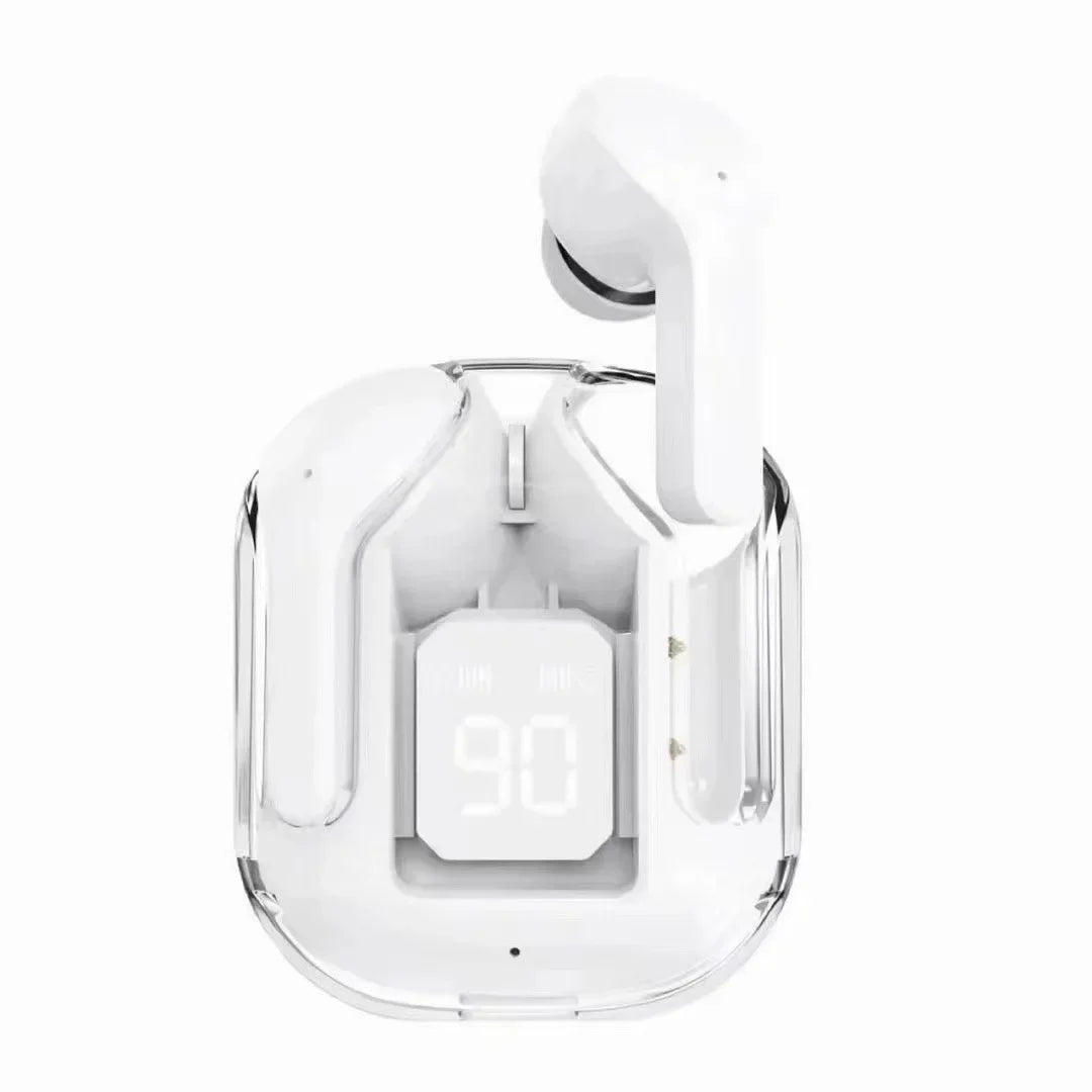 AuraPods Transparent Pro – Audífonos de Diseño Futurista & Sonido HiFi
