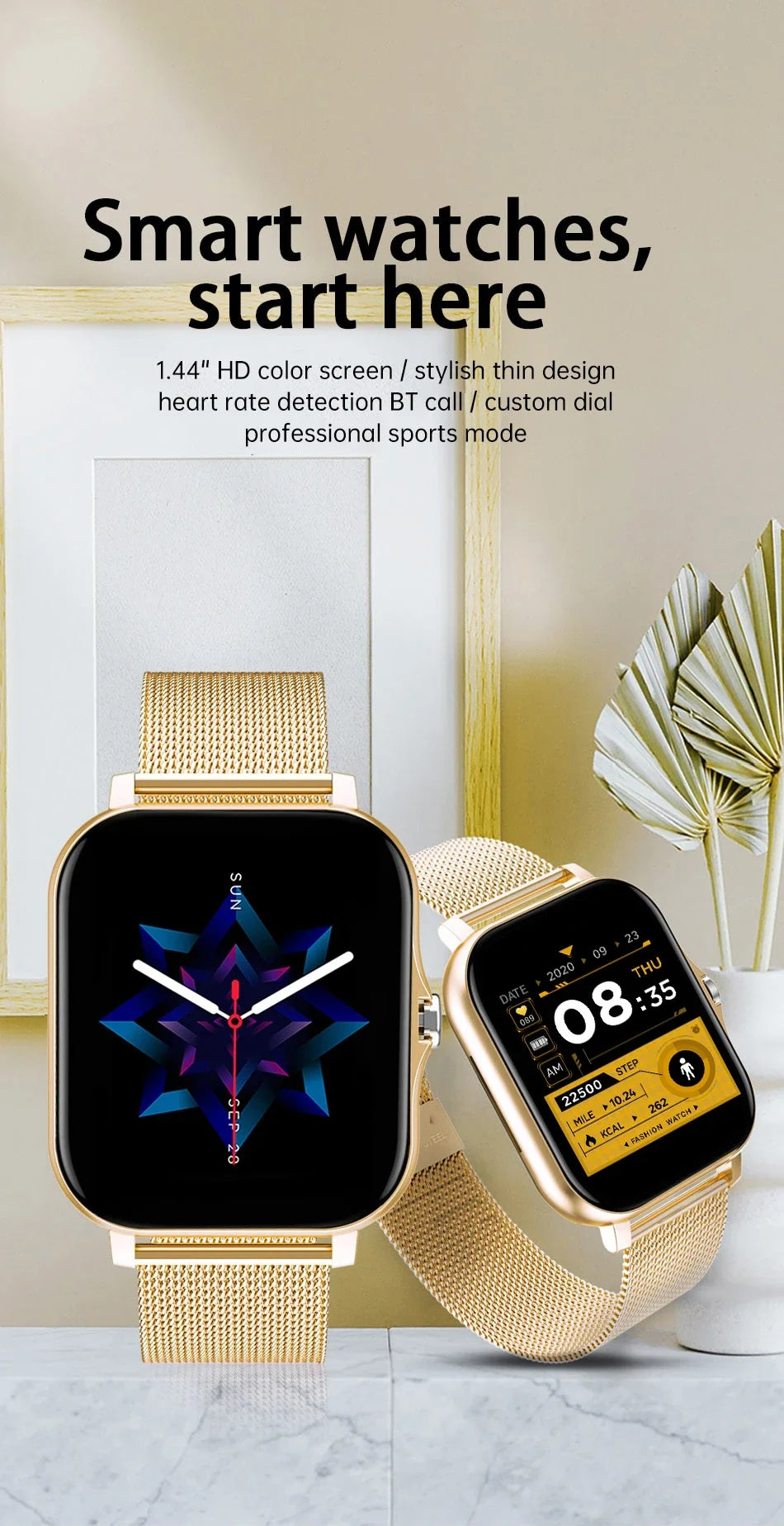 NovaPulse 1.44 – Reloj Inteligente de Salud & Conectividad Diaria