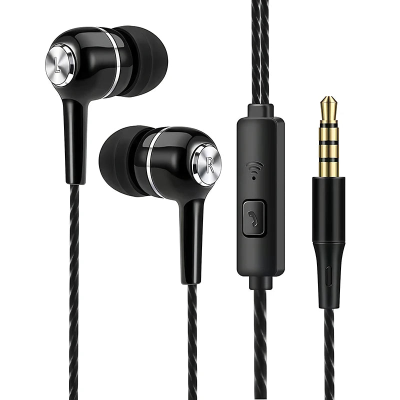 EchoPulse Wired Pro – Audífonos In-Ear con Bajos HiFi & Micrófono HD