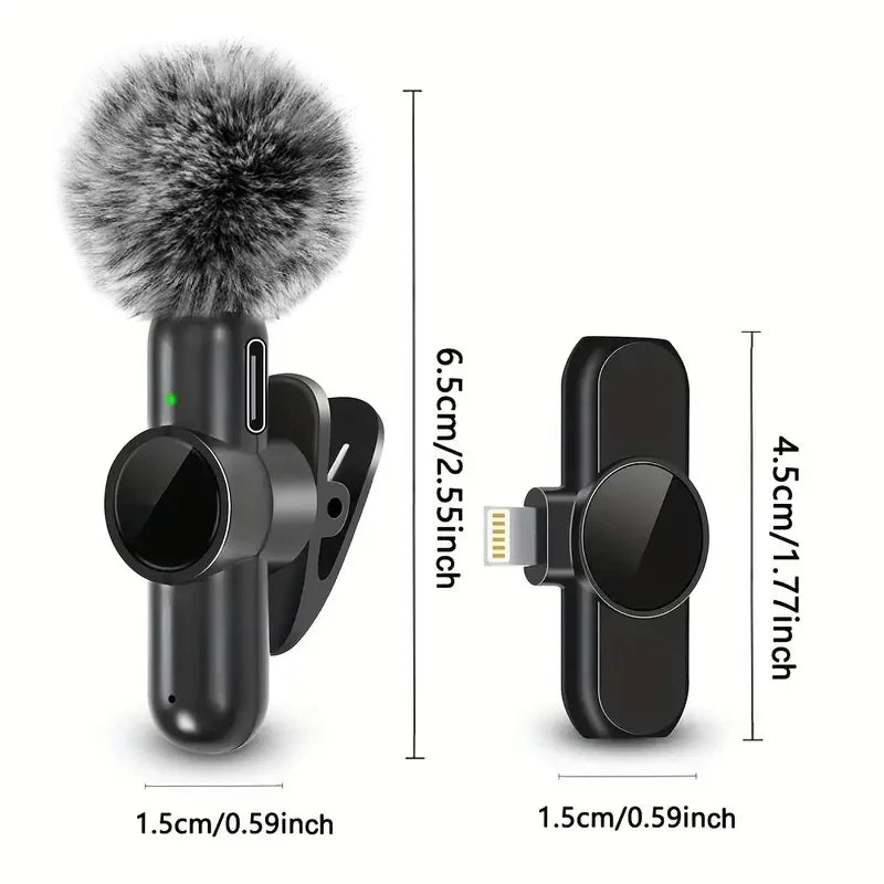 VibeMic Pro – Micrófono Inalámbrico Lavalier con Cancelación de Ruido