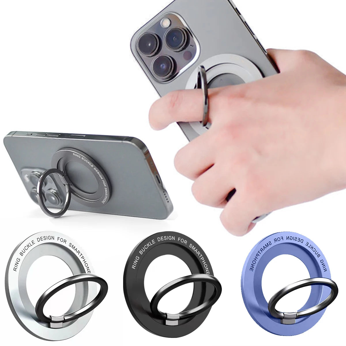 VibeRing MagSafe – Anillo Soporte Magnético Premium para iPhone