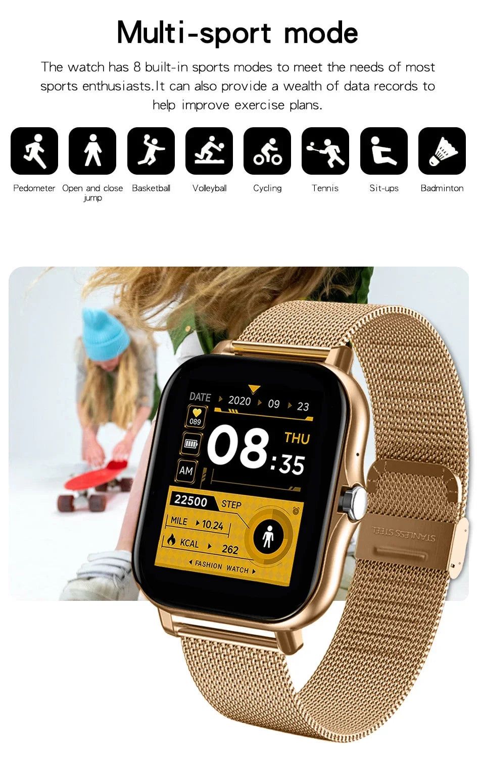 NovaPulse 1.44 – Reloj Inteligente de Salud & Conectividad Diaria