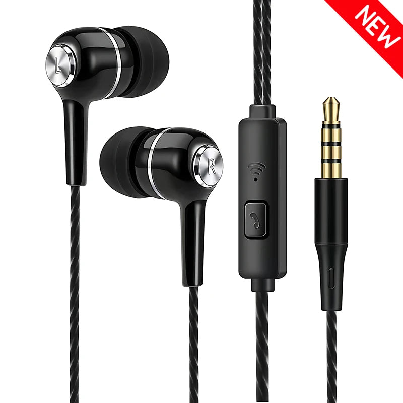 EchoPulse Wired Pro – Audífonos In-Ear con Bajos HiFi & Micrófono HD