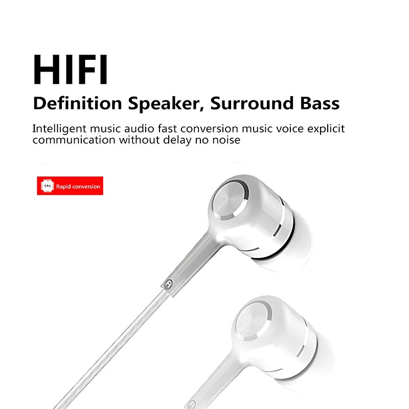 EchoPulse Wired Pro – Audífonos In-Ear con Bajos HiFi & Micrófono HD
